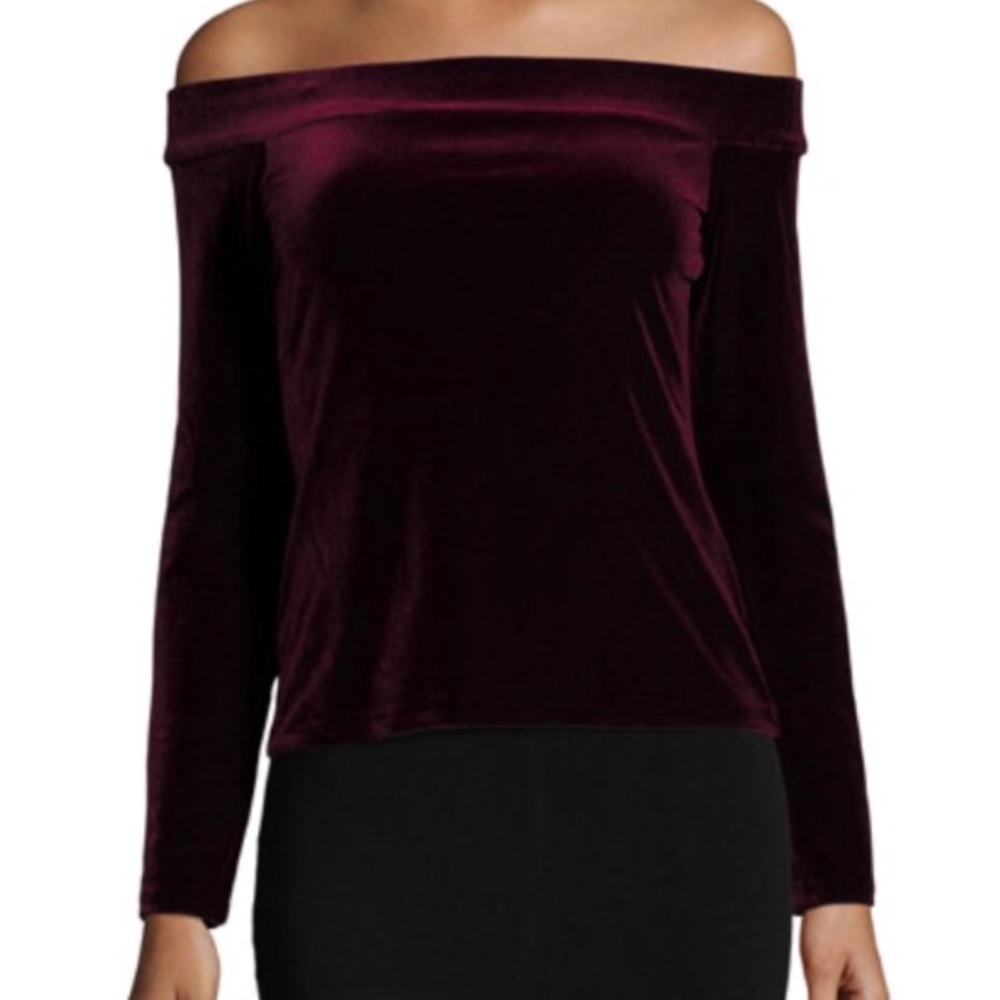 Bailey 44 Off Shoulder Velvet Top